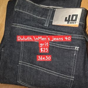 Duluth Trading Co Dark Indigo Straight Jeans